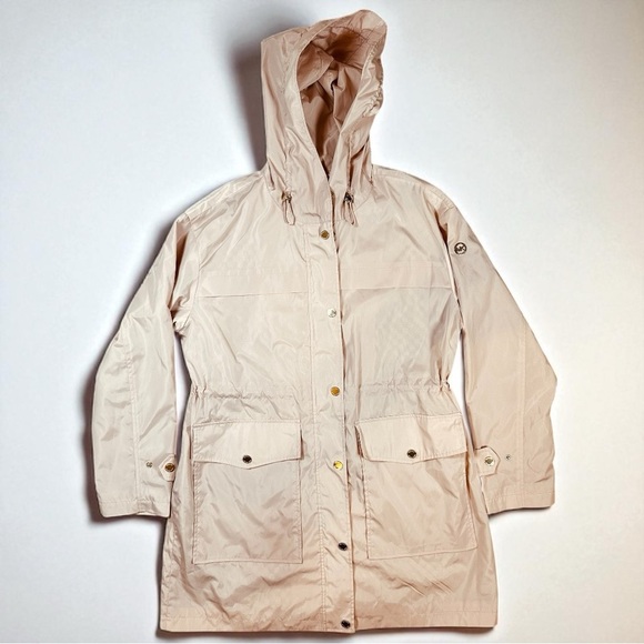 Michael Kors Women’s Rain Coat Pink Size Large - Picture 1 of 9